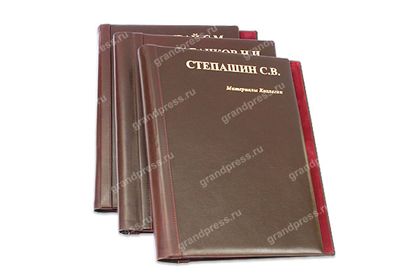 Кожаные папки для председателя Счетной палаты РФ